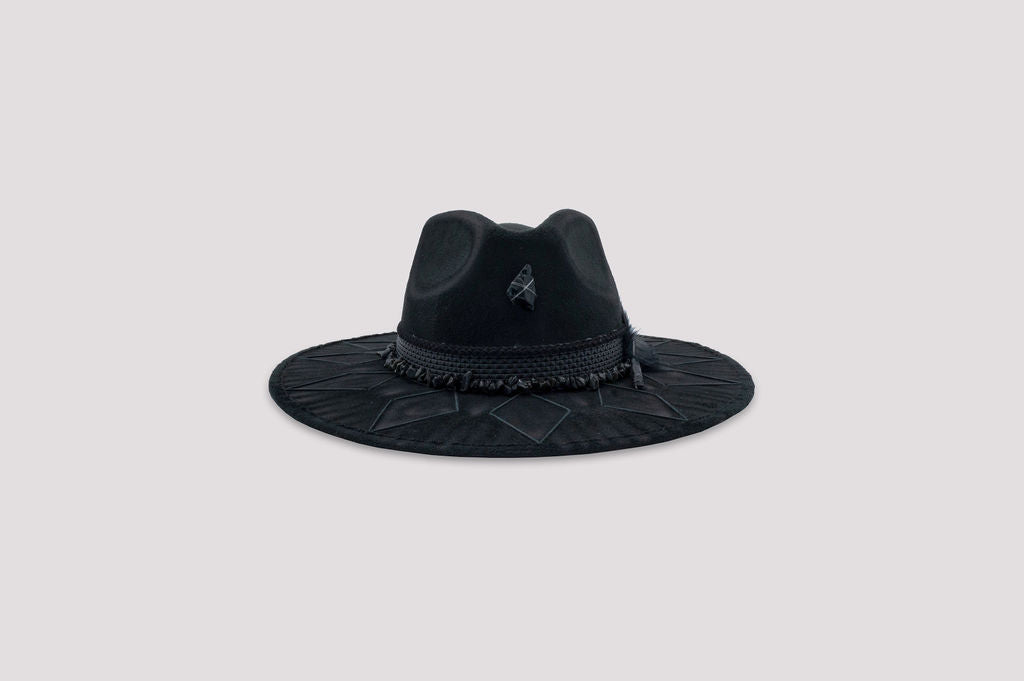 Mónaco - Handcrafted Fedora Hat (Black)